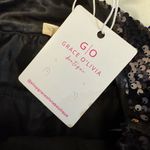 Peach Love California  Feelin' Witchy black sequin tiered mini skirt Photo 6