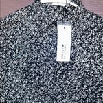 Molly Bracken  Black and White Floral Top Photo 1