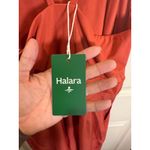 Halara Wide Leg Jumpsuit Orange Spaghetti Strap Pleated Pockets Size Medium Photo 6