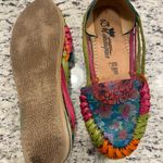 Monarquia Handmade Huarache Mexican Colorful Floral Woven Leather Flats Size undefined Photo 1