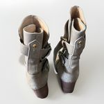 Kate Spade  NEW YORK Women's Lexy Booties Tan Suede Double Buckle Heel Shoes 8 Photo 4