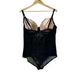 Daisy Fuentes  Black Velvet Lace Push Up Bodysuit Teddy Women's 2X Photo 3