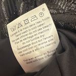 Sézane Black Metallic Long Sleeve Tie-Waist Top Blouse Size 38 6 US Photo 6