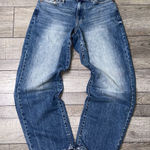 SO  Women's Blue Mid-Rise Barrel Jeans Photo 0