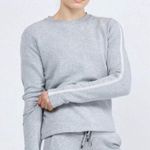 Heroine Sport Racing Pullover Sweatshirt in Heathered Gray Size Medium Photo 0