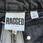 The Ragged Priest Vertical Frayed Black & Gray High Waisted Mom Jeans Size 26 Photo 11