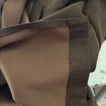 Y2K Norton Studio Petites Faux Suede Midi Pencil Skirt Brown 10P Photo 5