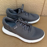 Kizik Shoes Madrid Eco Knit Hands Free Slip On Lace Up Gray Women’s Size 6 Photo 0