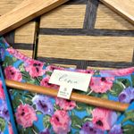 Luna  Multi Color Floral‎ Ruched Dress Size Small Photo 6