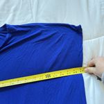 Calvin Klein Womens Small Medium Blue Black Tropical Cover Up Dress Tie Beach Photo 2