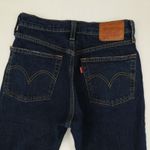 Levi's Premium 501S Button Fly Blue Dark Wash Skinny Jeans size 24x26 Photo 14