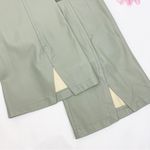 Free People NEW Real Deal Slit Flare Vegan Faux Leather High Rise Pants: Green Photo 6