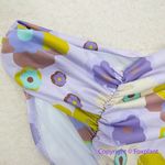 NEW Beth‎ Richards Delray 70’s Floral Bikini Bottoms, purple, size S Purple Photo 4