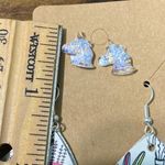 None Unicorn Studs Succulent Plant Dangle Earrings Foil‎ Photo 5