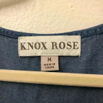 Knox Rose Knox‎ Rose Jean Tank Embroidered Floral Design - Size M Photo 4