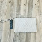 Street Level NWT  ivory braided clutch purse Photo 15