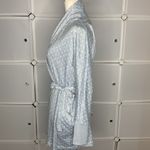 Jaclyn Intimates  Blue With White Polka Dot MIDI Robe Size Small Photo 2