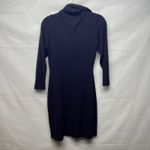 Connected Apparel Connected Cowl Neck Women's Purple Sweater Dress Size Large Bodycon 3/4 Sleeve Photo 4