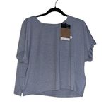 The North Face NWT Wander Keyhole Crossback Crew Neck Short Knit Top Photo 4