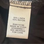 Adyson Parker Linen Tiered Voluminous Dress w pockets and ruffles Black Sz XL Photo 10