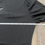 Rue 21 2000s Y2k  Rhinestone Star Black Mesh‎ Long Sleeve Top Large Photo 2