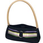 Victoria's Secret Victoria’s Secret Vintage Y2K Denim Mini Handbag Rainbow Stripe Retro Photo 0