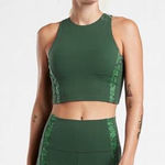 Athleta Conscious Crop Serene Green Camo Sports Bra D-DD Cup Size 1X Photo 0