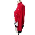 Diane Von Furstenberg Vintage  Red Mockneck Snowman Sweater Size Sweater Photo 1