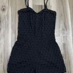 Pam & Gela  Black Eyelet Short Romper Women’s 4 Photo 0