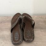 BOC Born Concept Women’s Leopard Print Thong Flat Sandal Shoe Size 10 Brown Photo 3