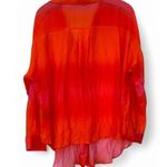 Lafayette 148 Layfette 148 NY | M| Pure Silk Semi Sheer Ombre Button Up Top Blouse Women's Photo 2