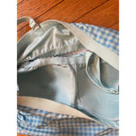 Lands' End  size 12Blue Floral & Gingham tankini/shorts swimsuit set‎ Photo 6