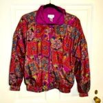 Lavon Vintage  Pink & Orange Patterned Jogging Jacket Size Small Photo 0