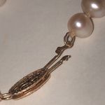 Elegant 14kt Gold Clasp Genuine Pale Pink Pearl Necklace Photo 9