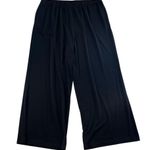 IC COLLECTION By Connie K Plus 2X High Rise Wide Leg Pants Black Heavy Ponte Photo 1