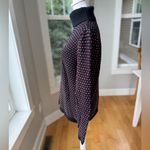 Karen Scott Vintage  Black Red Printed Cotton lTurtleneck Sweater Size Large Photo 1
