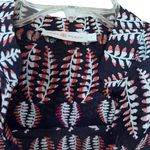 Tory Burch Crochet Trim Print Cotton Tunic size 2 Photo 5