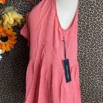 Doe & Rae ✅3/$30✅ NWT  Brick Red Sweetheart Chest Tie with Open Embroidered Back | LARGE Photo 2