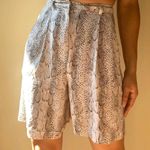 Mango Snakeskin High Waisted Shorts By MNG Suit Photo 0