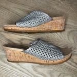 Baretraps  Flossey Silver Woven Cork Wedge Sandal Comfort Slip On Women’s Size 10 Photo 6
