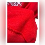 PFI Fashions Red Snowflake Sweatshirt – XL Vintage Holiday Embellished Pullover Photo 6