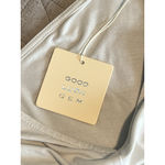 Good Luck Gem Blouse Womens M Glacier Gray V Neck Lightweight Gathered Front NWT Photo 6