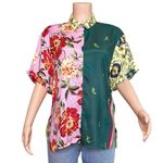 Anthropologie  Oversized Surf Shirt, Green, XS Photo 6