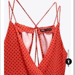 ZARA NEW  red polka dot dress Photo 8