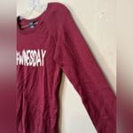 Rue 21 Burgundy #Winesday Knit Sweater | Medium Photo 6
