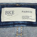 BKE Parker Universal Fit High Rise Cropped Straight Leg Dark Wash Jeans 27x28 Blue Size 27 Photo 9