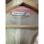 Altar'd State Cropped Sweatshirt Top Collegiate Pink Cream Stripe Patchwork XS Photo 1