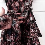 Ulla Johnson  Honoria Dress Rosewood Size 4 Small Tiered Ruffle Mini Dress Belted Photo 6