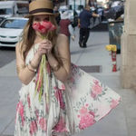 Free People pleated floral swing tent dress size XS blogger favorite spring Photo 0