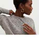 MM.LaFleur  The Butler Knit Boucle Sweater black/white tweed print small Photo 3